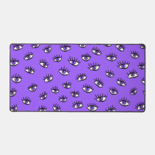 Spooky Evil Eyes Paarse Halloween Bureaumat