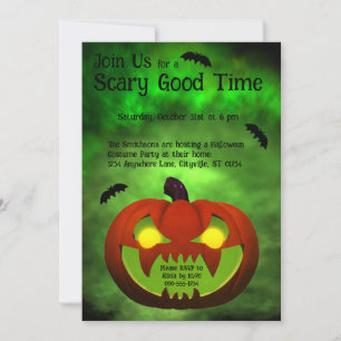 Spooky Evil Halloween Pumpkin Kaart