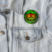 Spooky Evil Halloween Pumpkin Ronde Button 5,7 Cm (In situ)