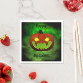 Spooky Evil Halloween Pumpkin Servet (Insitu)