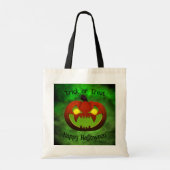 Spooky Evil Halloween Pumpkin Tote Bag (Achterkant)