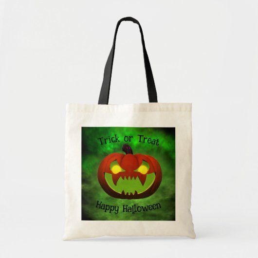 Spooky Evil Halloween Pumpkin Tote Bag (Voorkant)