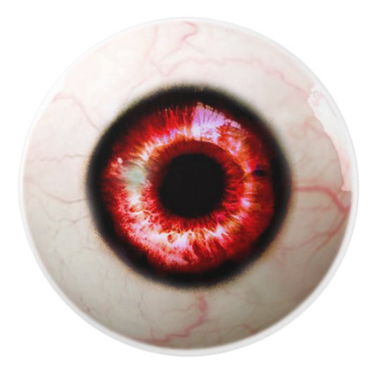 Spooky Eyeball Keramische Knop (Voorkant)