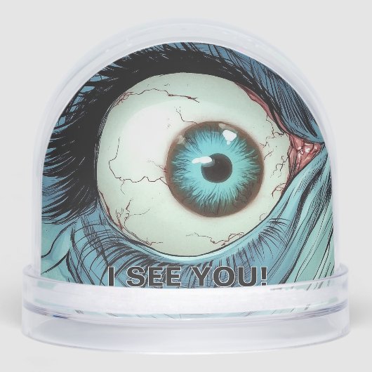 Spooky Eyeball Sneeuwbol (Voorkant)