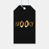 Spooky Eyes Cartoon Sinaasappel Cadeaulabel (Voorkant)