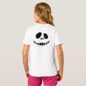 Spooky Face Halloween T-Shirt – Voorkant "SPOOKY" (Achterkant volledig)