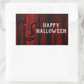 Spooky Face Rechthoekige Sticker (Tas)