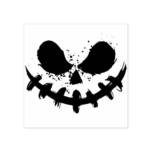 Spooky Face Rubberstempel (Afrduk)