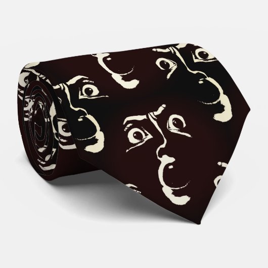 Spooky face stropdas (Opgerold)