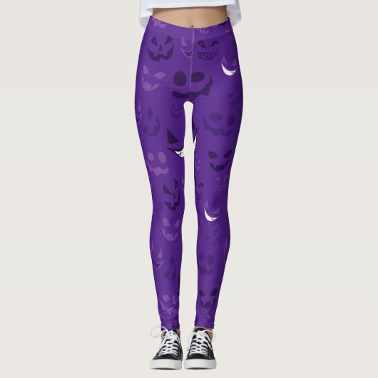 Spooky Faces Leggings (Voorkant)