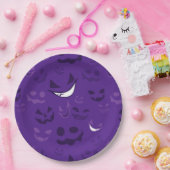 Spooky Faces Papieren Bordje (Feest)