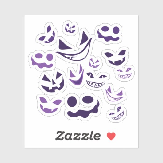 Spooky Faces Sticker (Vel)