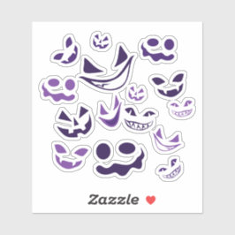 Spooky Faces Sticker