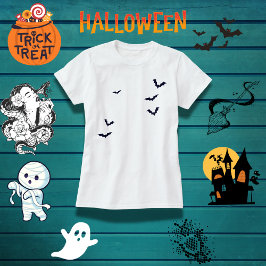 Spooky familie vleermuizen Halloween T-shirt