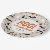 Spooky Family Halloween Herfst Boo Papieren Bordje (Gekanteld)