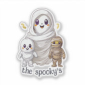 Spooky Family Sticker (Voorkant)