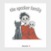 Spooky Family Sticker (Vel)