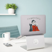 Spooky Family Sticker (Laptop op bureau)