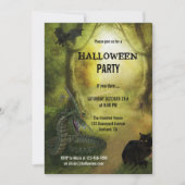 Spooky Fantasy Forest Halloween Party Uitnodiging (Voorkant)