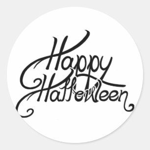 Spooky Feestelijk Gelukkig Halloween Ronde Sticker
