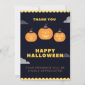 Spooky Fiesta Custom Halloween Party Invitation Kaart (Achterkant)