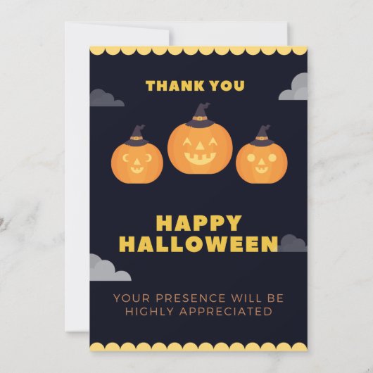 Spooky Fiesta Custom Halloween Party Invitation Kaart (Achterkant)