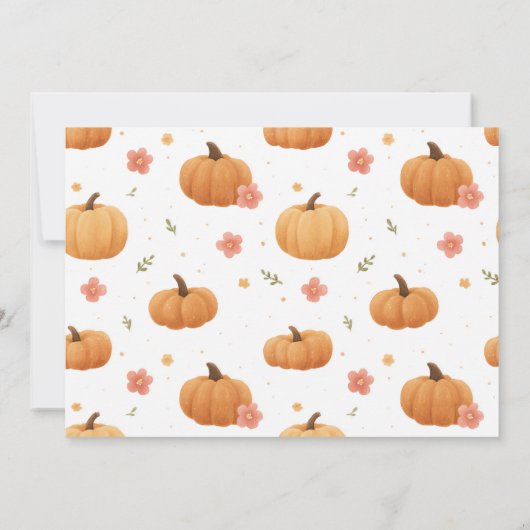 Spooky First Birthday Photo Invite Kaart (Achterkant)