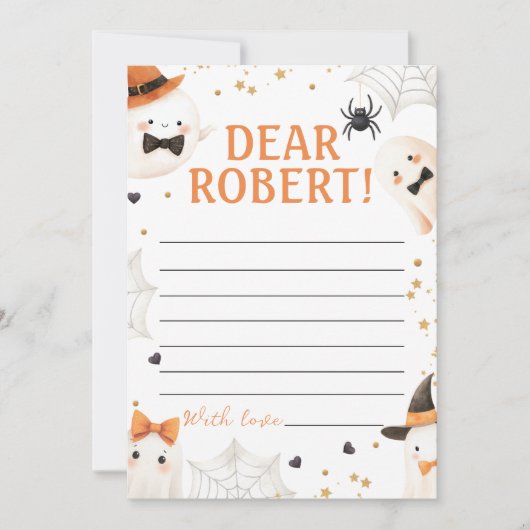 Spooky First Birthday Time Capsule Kaart (Voorkant)