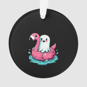 Spooky Flamingo Funny Spooky Zomer Ornament