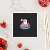 Spooky Flamingo Funny Spooky Zomer Servet (Insitu)