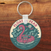 Spooky Flamingo Pirate Fun Sleutelhanger (Achterkant)