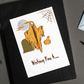 Spooky Flirty Skeleton Booty Joke Grappig Hallowee Briefkaart