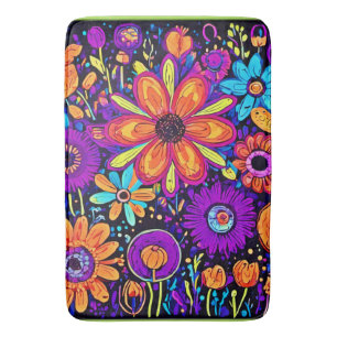Spooky Floral Art Badmat