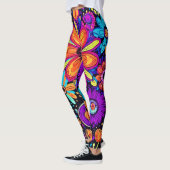 Spooky Floral Art Leggings (Links)