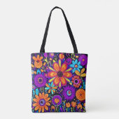 Spooky Floral Art Tote Bag (Achterkant)
