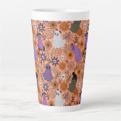 Spooky floral latte mok (Voorkant)