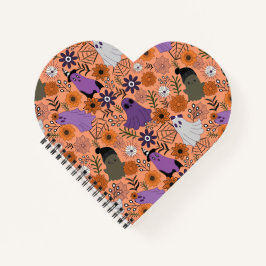 Spooky floral notitieboek