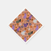 Spooky floral servet (Hoek)