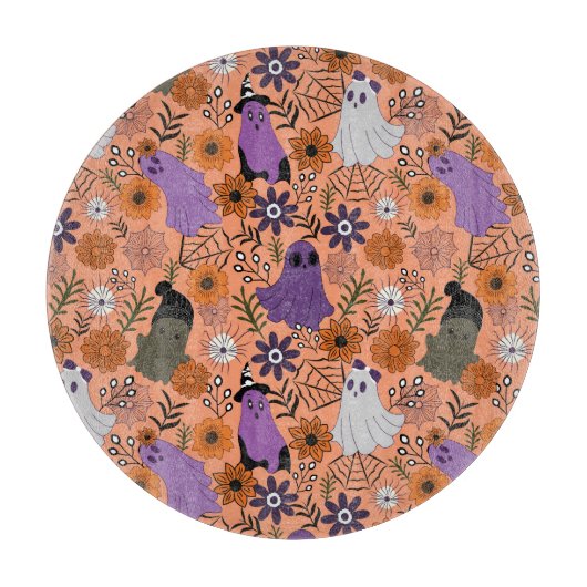 Spooky floral snijplank (Voorkant)