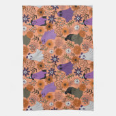 Spooky floral theedoek (Verticaal)