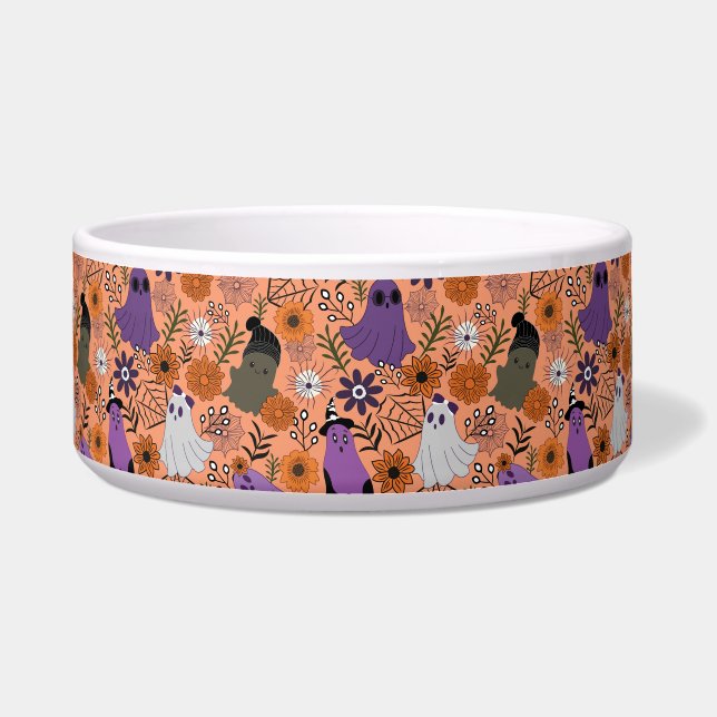 Spooky floral voerbakje (Voorkant)