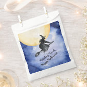 Spooky Flying Halloween Witch Bedankzakje (Geknipt)