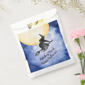 Spooky Flying Halloween Witch Bedankzakje (Gezegeld)