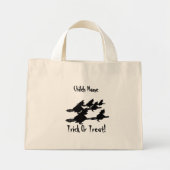 Spooky Flying Witches00 bezemstelen trick or treat Mini Tote Bag (Voorkant)