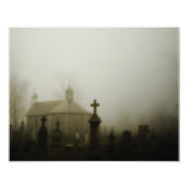 Spooky Fog Foto Afdruk