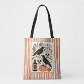 Spooky Folk Art Festival Halloween Tote Bag (Voorkant)