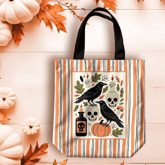 Spooky Folk Art Festival Halloween Tote Bag