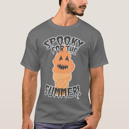 Spooky For Summer Funny Summerween Cartoon T-shirt (Voorkant)