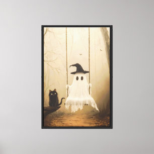  Spooky Forest beroemd gemaakt door Ghost & Black  Canvas Afdruk