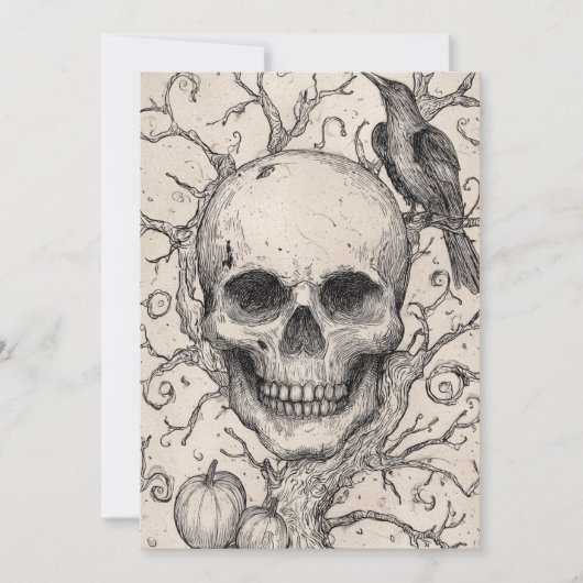 Spooky Forest Halloween Kaart (Voorkant)